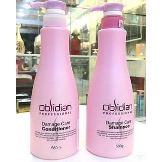 Dầu gội xả tái tạo tóc obsidian hàn quốc 580ml x 2