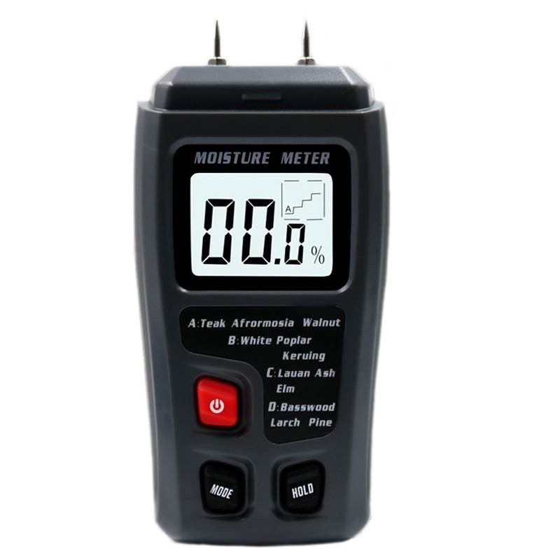 máy đo độ ẩm tường và gỗ + pin 9v mầu Đen