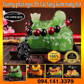 Tượng phật ngọc Di Lặc Tặng kèm tràng hạt