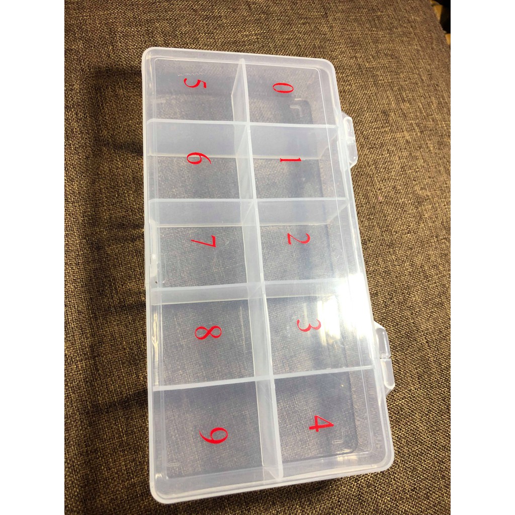 Hộp đựng móng 10 ô ( miễn ship )