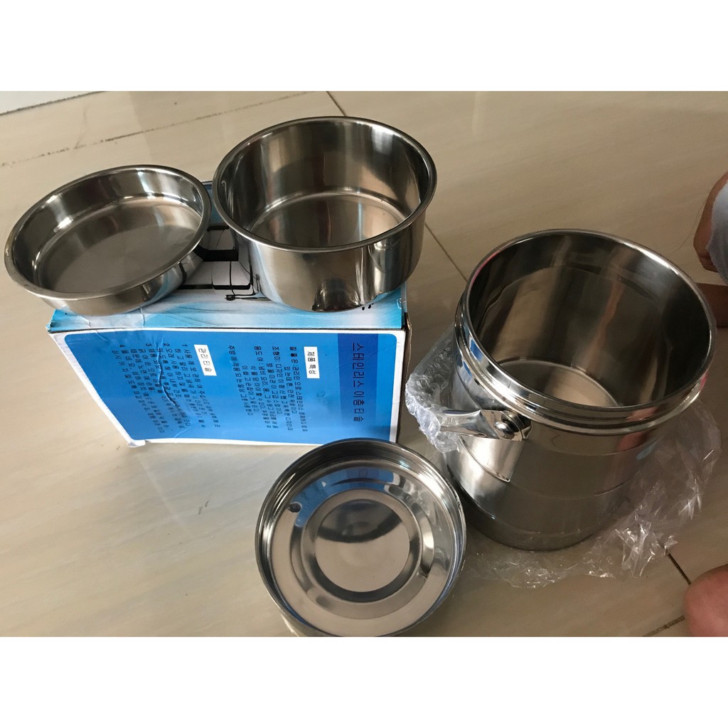 cặp lồng 3 tầng inox 1,4L[Giảm giá sốc]
