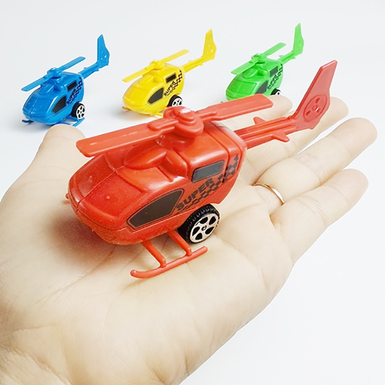 Mô hình đồ chơi máy bay trực thăng kéo lùi ZHAN QI TOYS nhỏ nhắn đáng yêu vui nhộn dành cho bé