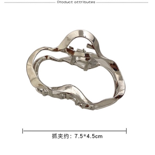Kẹp Tóc Kim Loại Thiết Kế Hình Học Độc Đáo