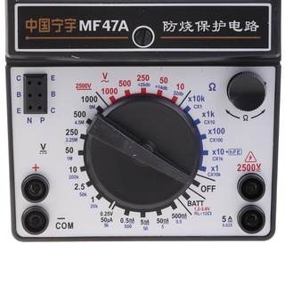 Mechanical Pointer Type Multimeter Measurement AC for DC Ohmmeter MF47/JO411 Tes