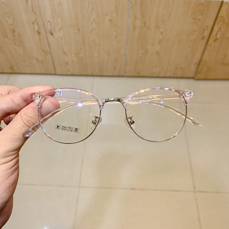 👓 Gọng kính nửa tăm mảnh tròn vuông retro vintage kim loại 6214