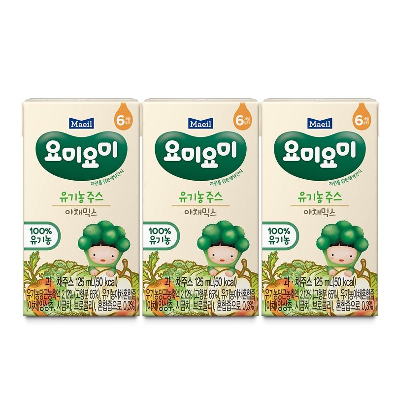 Nước ép hoa quả Maeil Hàn Quốc 125ml cho bé từ 6 tháng tuổi ( Hộp 125ml )