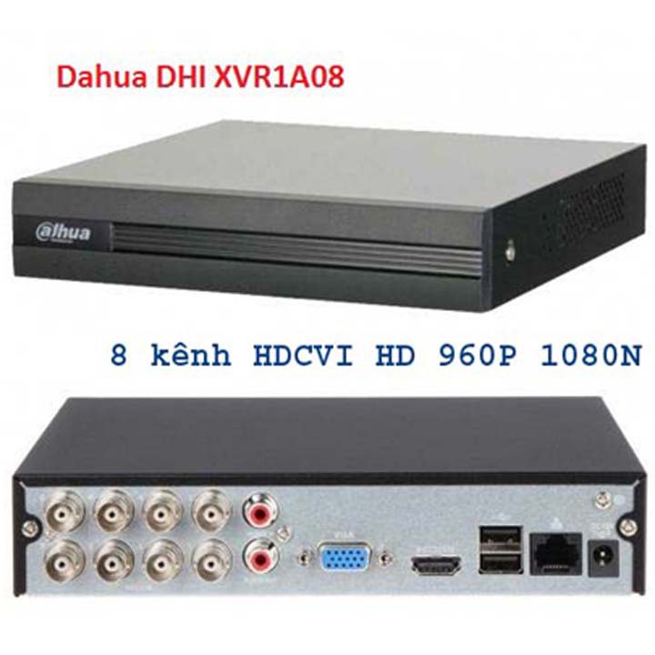 Đầu ghi hình camera 8 kênh HDCVI 1080N Dahua DH-XVR1A08 chính hãng DSS Việt Nam