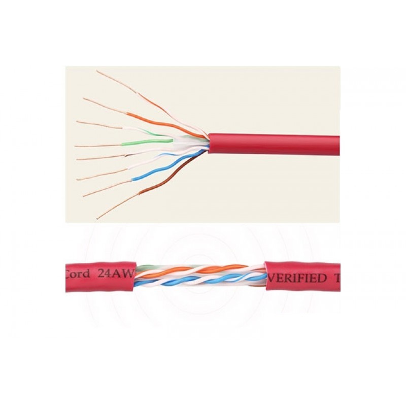 Dây mạng 5M CAT6 UTP 24AWG lõi đồng NW101 Ugreen 11213 (màu đỏ)