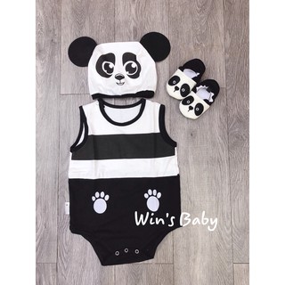 Bodysuit Nón Rời tạo hình Gấu trúc Panda