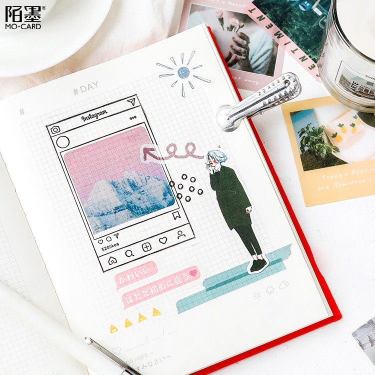 Hình dán trang trí Mo Card 40 miếng