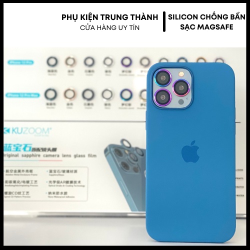 Ốp Silicone chống bẩn fullbox sạc magsafe dành cho iPhone 13 Pro Max