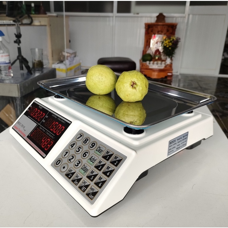 Cân điện tử tính tiền siêu thị cao cấp Nhật Bản BDC-7616 - 6kg 10kg 15kg 30kg - 2 mặt màn hình