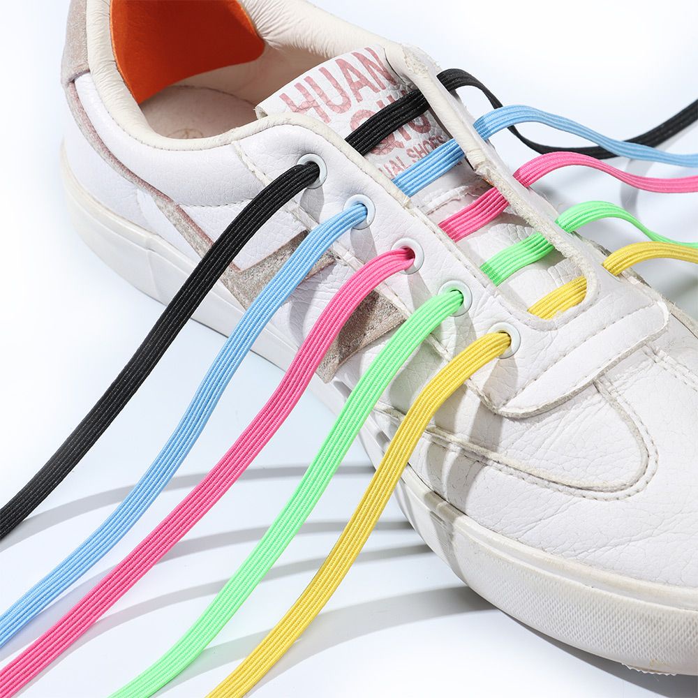 Dây giày phẳng co giãn hít nam châm không cần buộc thời trang cho nam và nữ