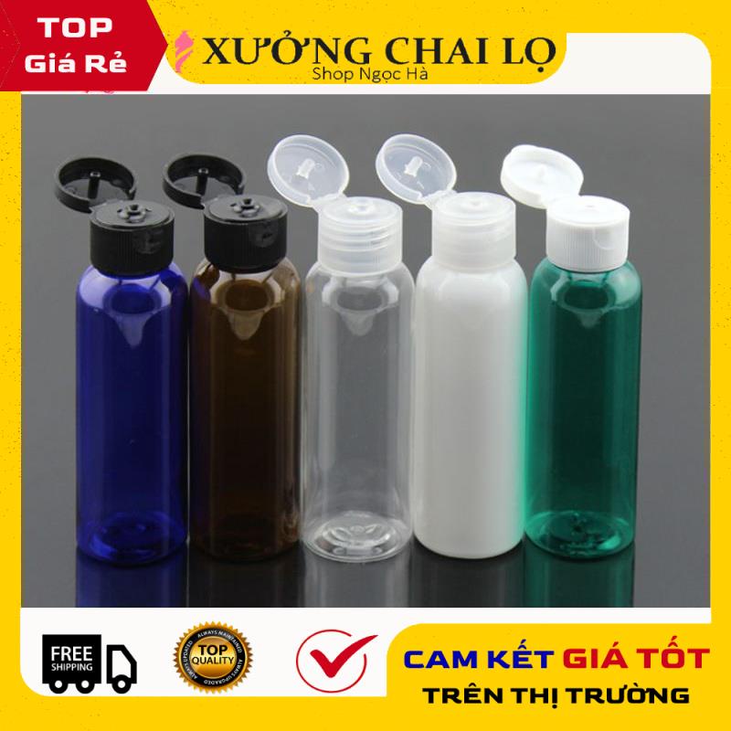 Chai Chiết Mĩ Phẩm ❤ GIÁ RẺ NHẤT ❤ Chai nhựa pet nắp bật 100ml chiết mỹ phẩm, đựng dung dịch gel rửa tay .