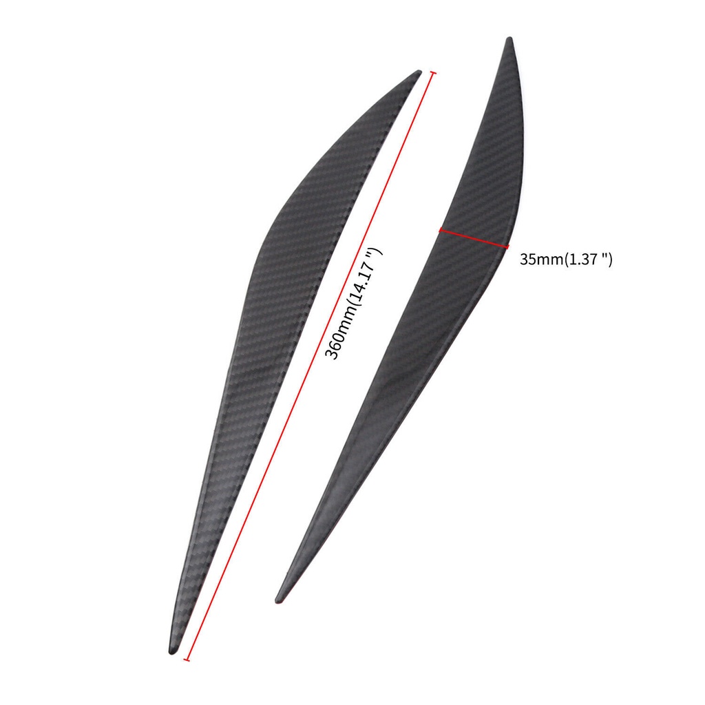 Miếng Dán Viền Đèn Pha / Mí Mắt Tự Động Họa Tiết Sợi Carbon Cho BMW 3 Series F30 F35 2013-2017