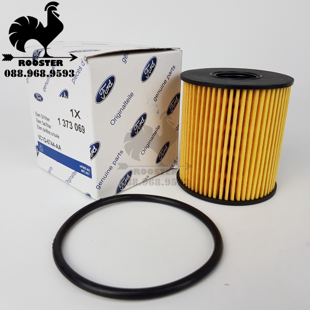 [Sỉ-Lẻ] Lọc nhớt (lọc dầu) động cơ xe Ford Transit (Mã: 6C1Q6744AA/6C1Q6744BA /1373069) - Giấy Vàng