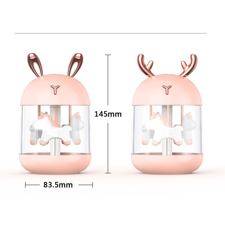 Máy phun sương mini Humidifier K5, dung tích 300ml, siêu nhỏ gọn và đáng yêu