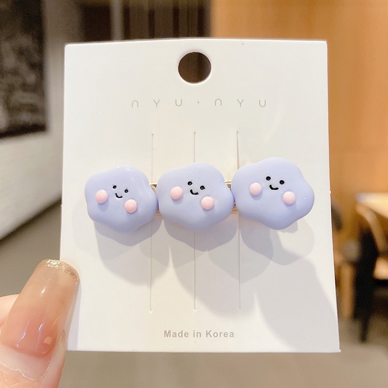 Kẹp tóc hình chú thỏ mặt trăng dễ thương thời trang cho bé 2021