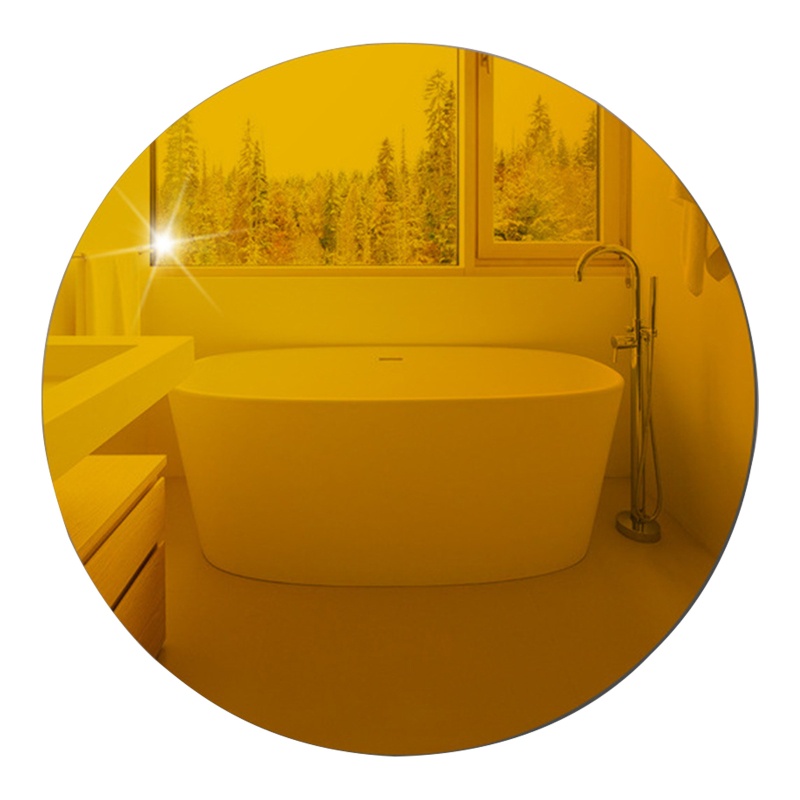 Miếng Dán Tường Tráng Gương Hình Tròn Độc Đáo Trang Trí Nhà Cửa / Phòng Khách