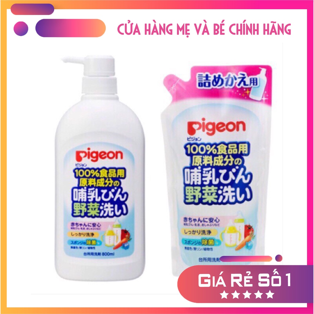 Nước rửa bình sữa Pigeon (800ml)