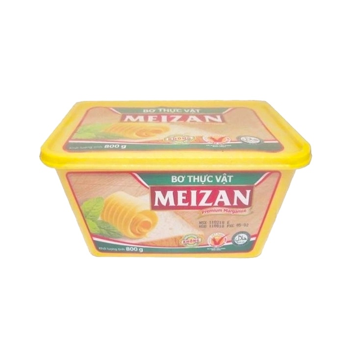 Bơ thực vật Meizan hộp 800g