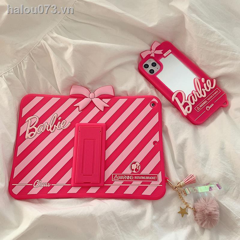 ✈✒✵✿Ready stock✿  ipad case kaia Pink Barbie Bowknot New Mini5 Apple Air3/2 All Inclusive 2/pro10.5 Anti-drop 9.7-inch Tablet 10.2-inch Computer Silicone 20