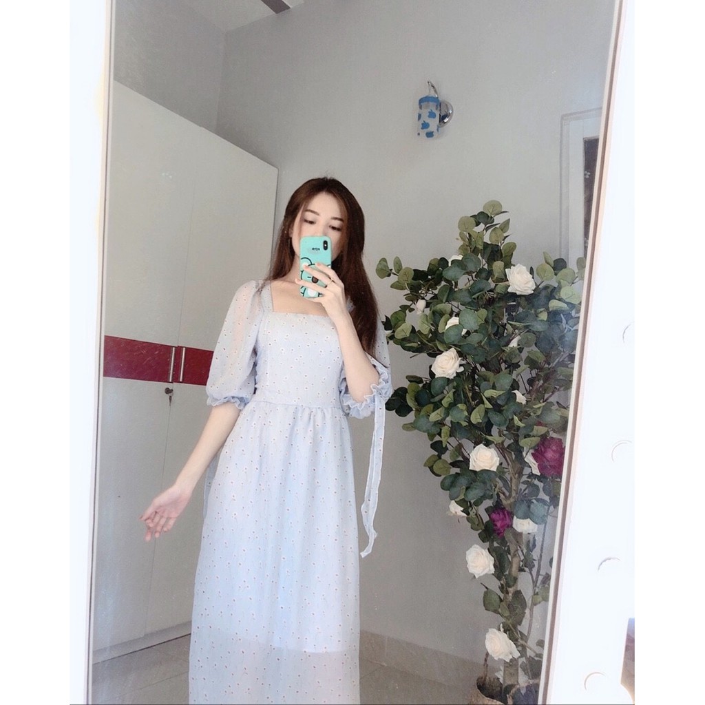 [Kèm hình thật] 14 mẫu ĐẦM MAXI VOAN HOA NHÍ TAY LỠ CỔ CHỮ U NHÚN THUN LƯNG VÀ EO / ĐẦM HOA NHÍ TAY LỠ NHÚM THUN EO | BigBuy360 - bigbuy360.vn