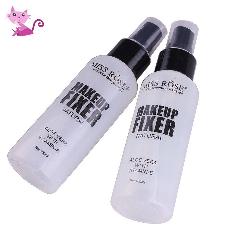 VVBK Makeup Fixer Spray Primer Foundation Vitamin-E Natural Makeup Aloe Vera Liquid Face Base