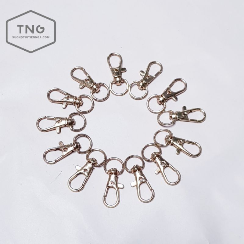 [Bán Sỉ] 2 Cái Móc Đầu Dây Đeo Túi Xách - Loại 10 x 30mm - HÌNH THẬT - Phụ Kiện Túi Xách