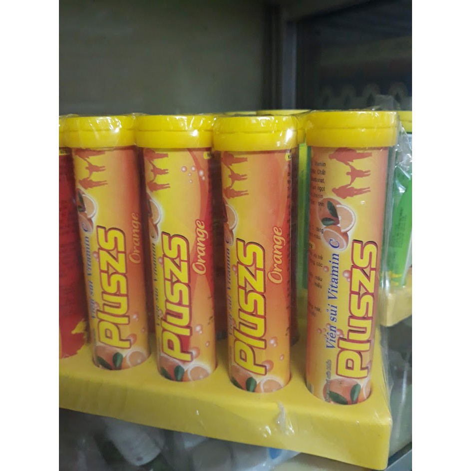 Viên bổ sủi vitamin C pluszs vị cam - chanh leo