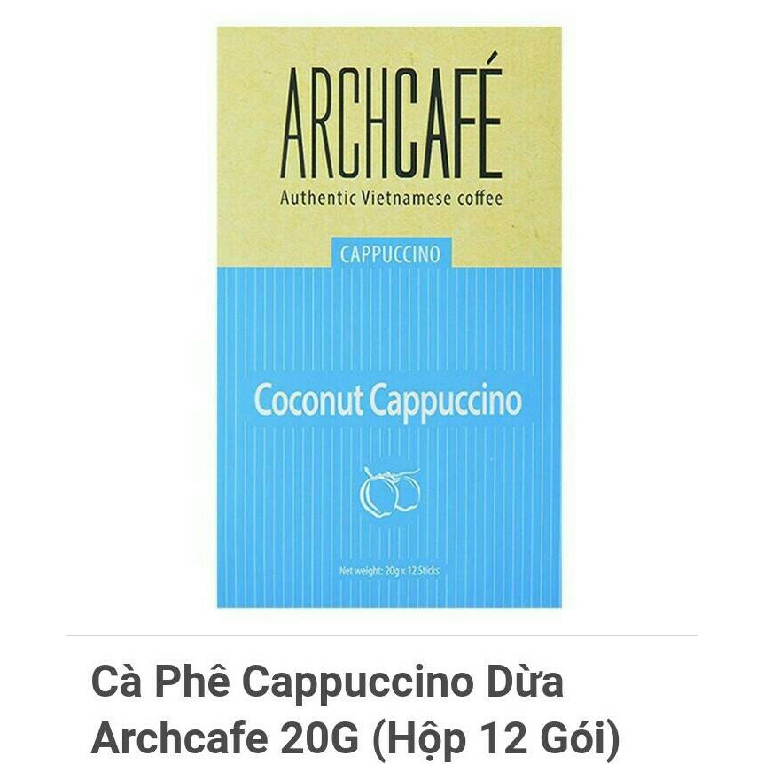 Cà Phê Cappuccino Dừa Archcafe (20G x 12 Gói)