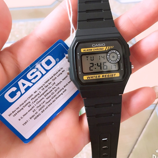 Đồng hồ nam casio F94 huyền thoại, chống nước cực chuẩn. hàng có tem nhập khẩu chính hãng