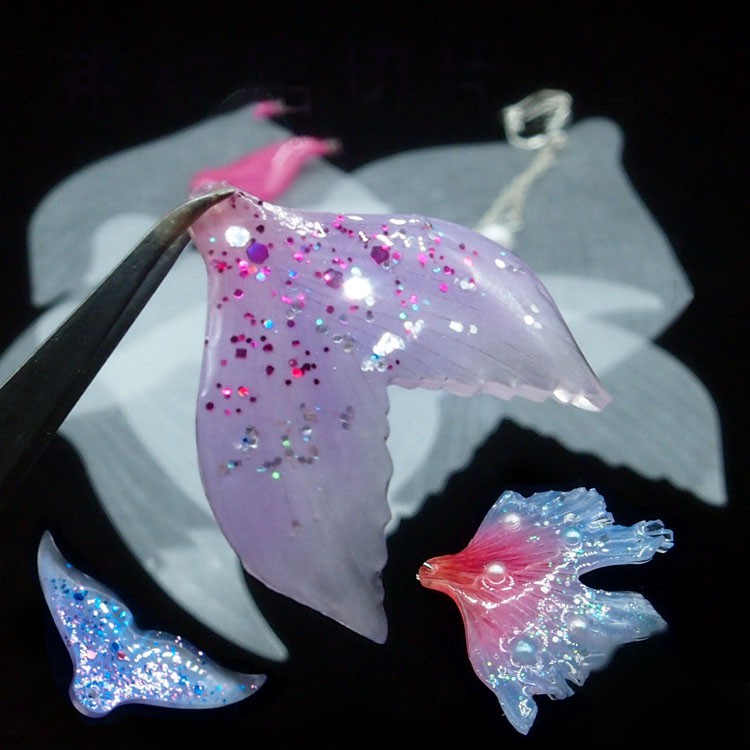 Đuôi cá nhựa co nhiệt plastic shrink cắt sẵn làm thủ công handmade diy