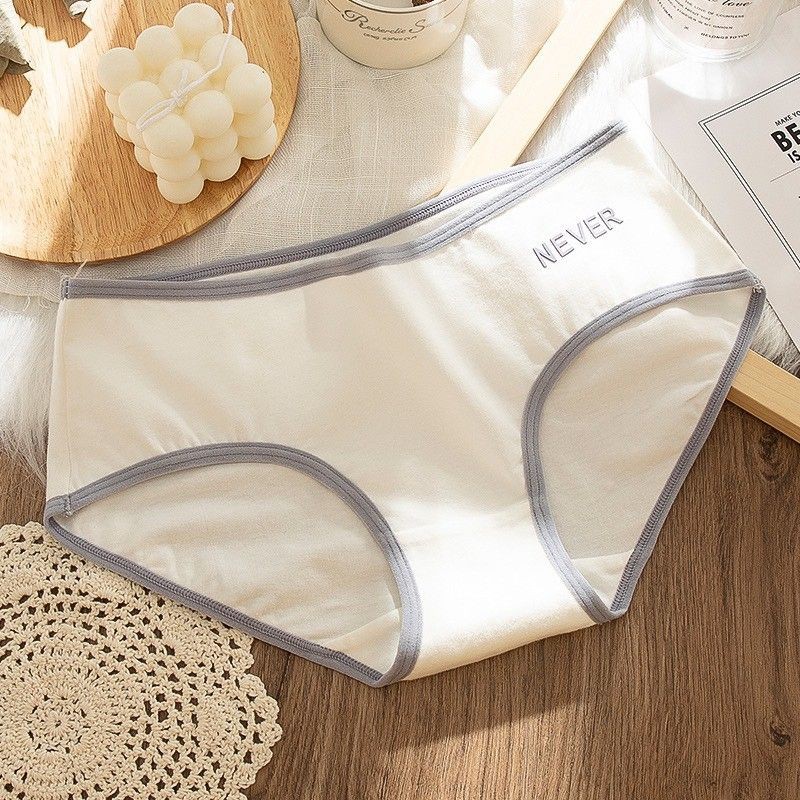 Quần Lót Nữ Cotton Phối Viền Nhiều Màu ( H)