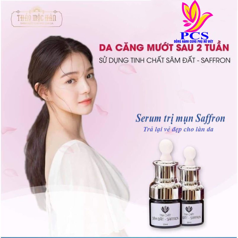 Serum Chuyên Về Mụn Tinh Chất Sâm Đất Saffron, Đánh Bật Các Loại Mụn, Thâm Nám, Se Khít Lỗ Chân Lông, Trắng Da, 20ml | BigBuy360 - bigbuy360.vn