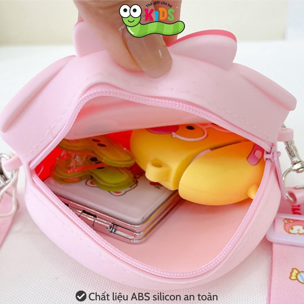 Túi POPIT đeo chéo nhiều mẫu cho bé chất liệu silicon bóp bong bóng giảm căng thẳng giải trí - TÚI NHIỀU MẪU nhỏ