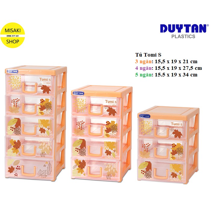 Tủ nhựa Tomi Duy Tân-S 3-4-5 ngăn📞Misaki Shop