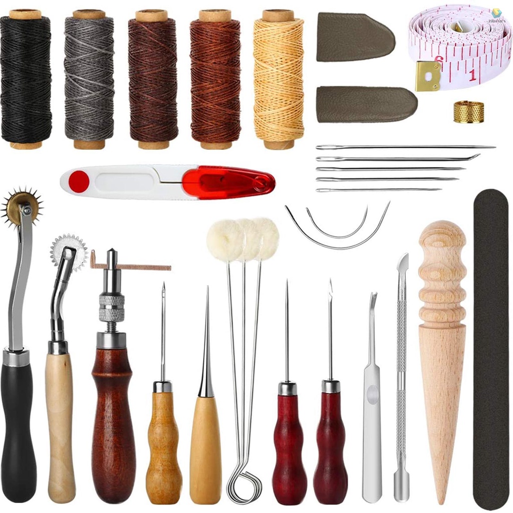 Bộ 31 Dụng Cụ Làm Đồ Da Thủ Công Có Rãnh