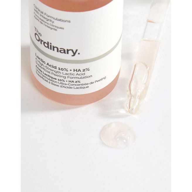 [THE ORDINARY] LATIC ACID 10% + HA 2% CẤP NƯỚC, MỊN DA MỜ THÂM