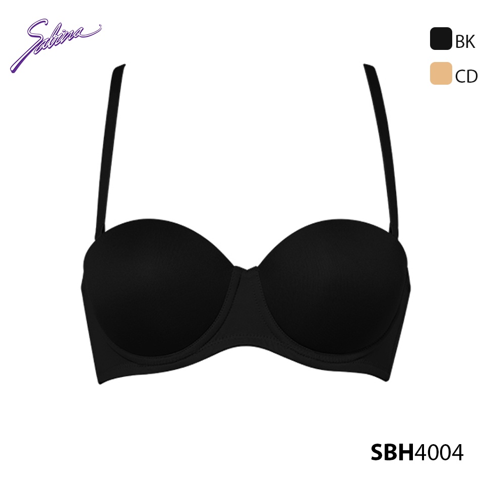 Áo Lót Mút Vừa Nâng Ngực Chỉnh 7 Kiểu Dây Soft Doomm 7 Ways Màu Da Hoặc Màu Đen By Sabina SBH4004