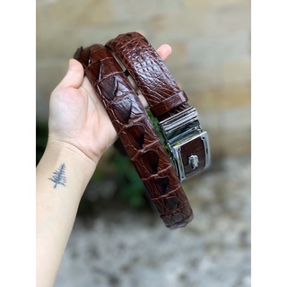 Dây Nịt Da Cá Sấu Thật Size 3.5cm - Cá Sấu Gò Vấp