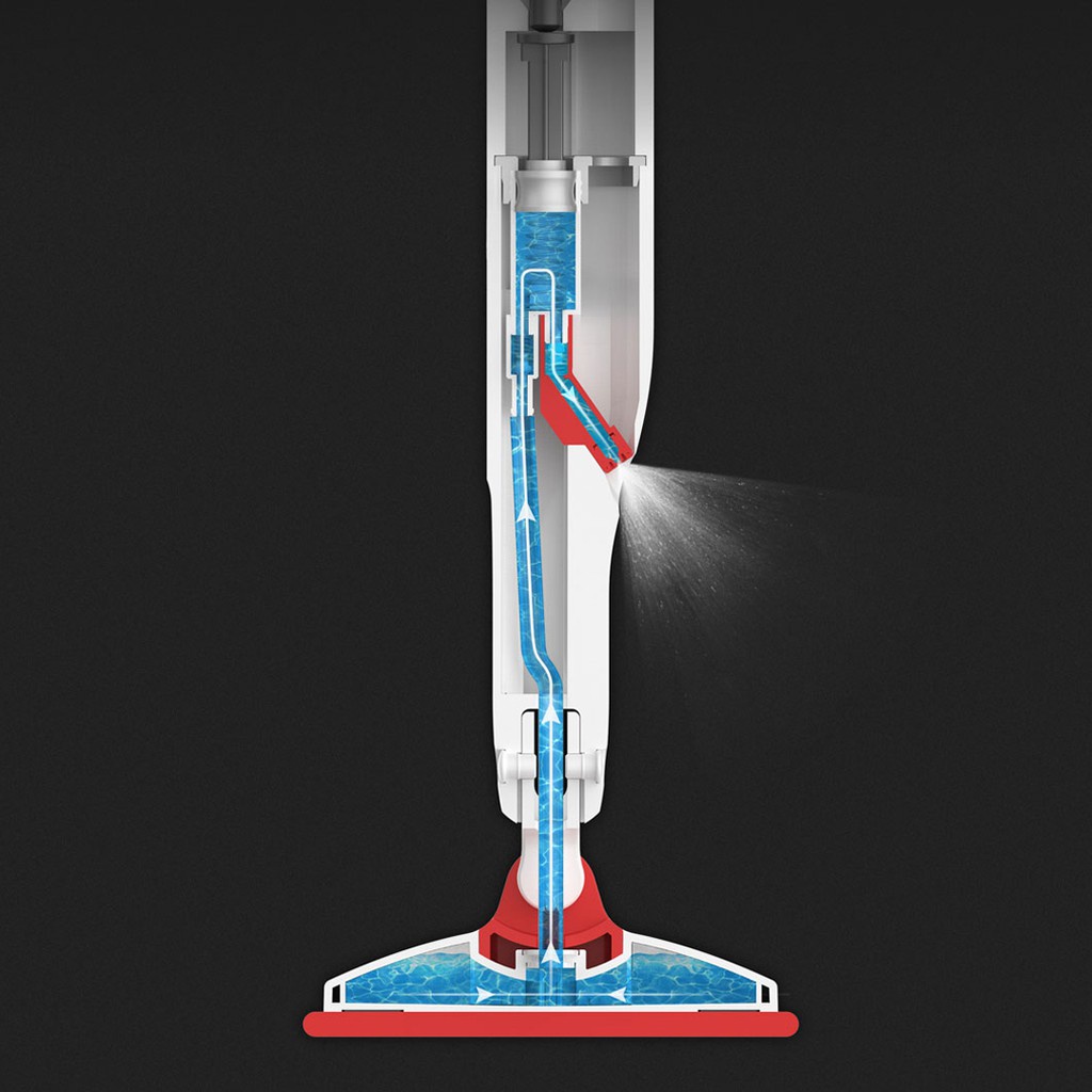 Cây Lau Nhà Thông Minh Phun Sương Chổi Lau Xịt Nước Khử Khuẩn Đầu Xoay 360 Độ