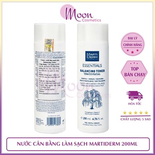 Nước Cân Bằng Làm Sạch Chứa BHA & Prebiotics MartiDerm Essentials Balancing Toner 200ml