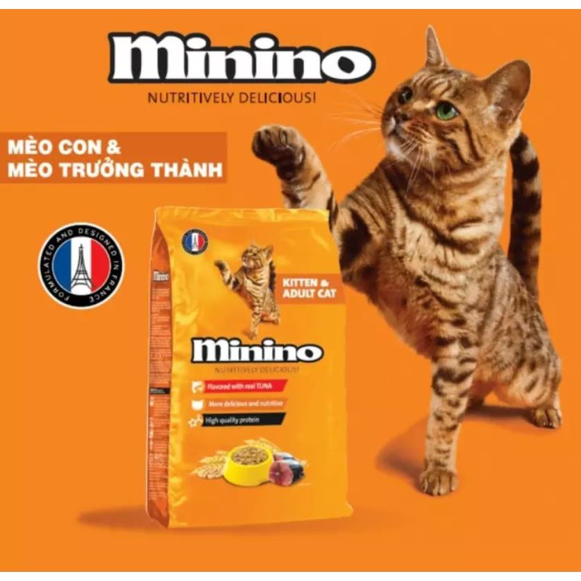 Combo Mua 4 thêm 1 Minino Tuna vị cá ngừ thức ăn hạt cho mèo 480g - Lida Pet Shop