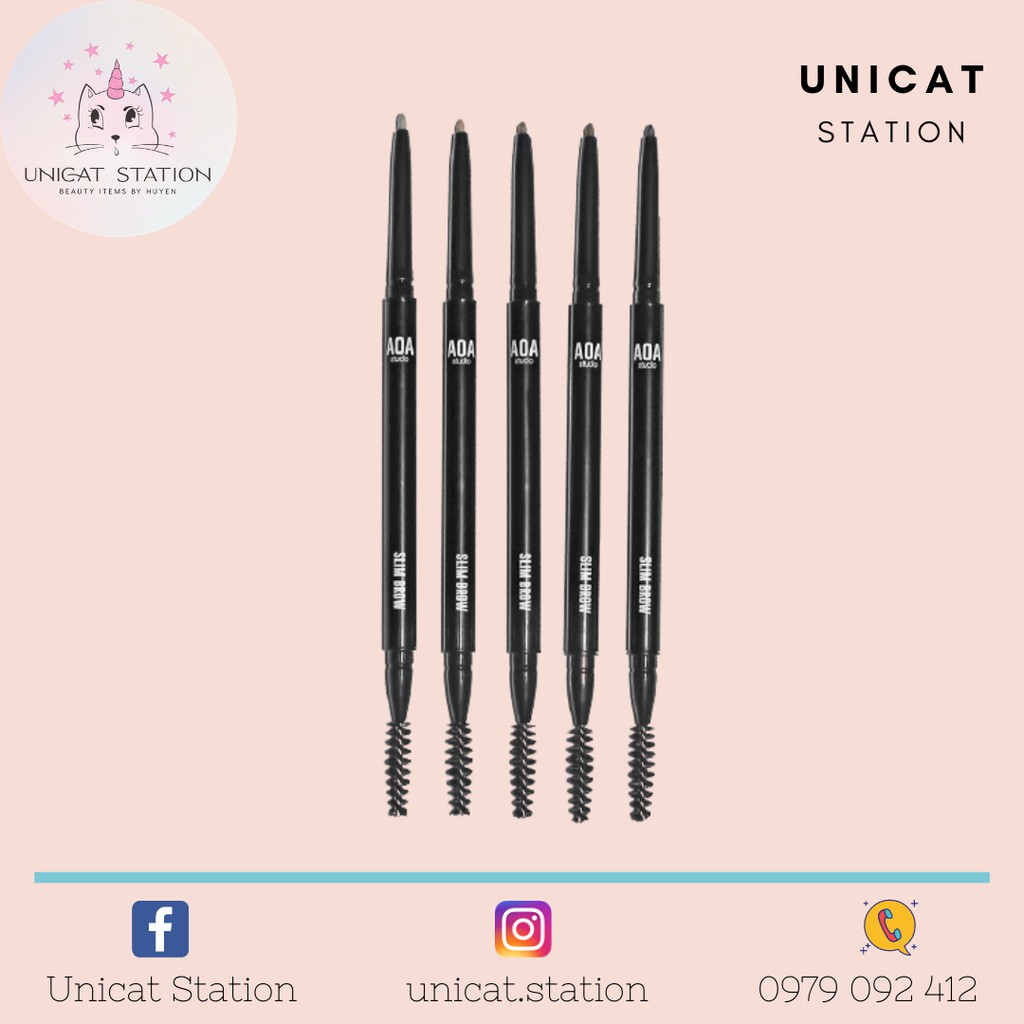 Chì Kẻ Mày AOA Slim Brow Pencil