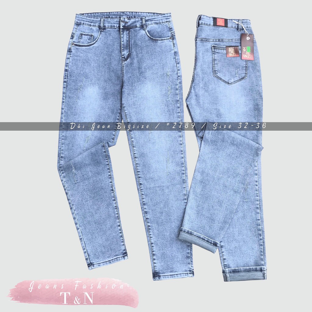 QUẦN JEAN DÀI SIZE ĐẠI CƠ BẢN 60-90KG | BigBuy360 - bigbuy360.vn