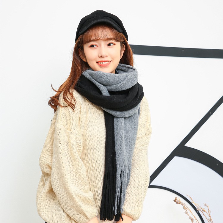 Khăn Chất Len Dạ Cashmere Pha Màu Style Hàn Quốc Dành Cho Cả Nam Và Nữ - CMS