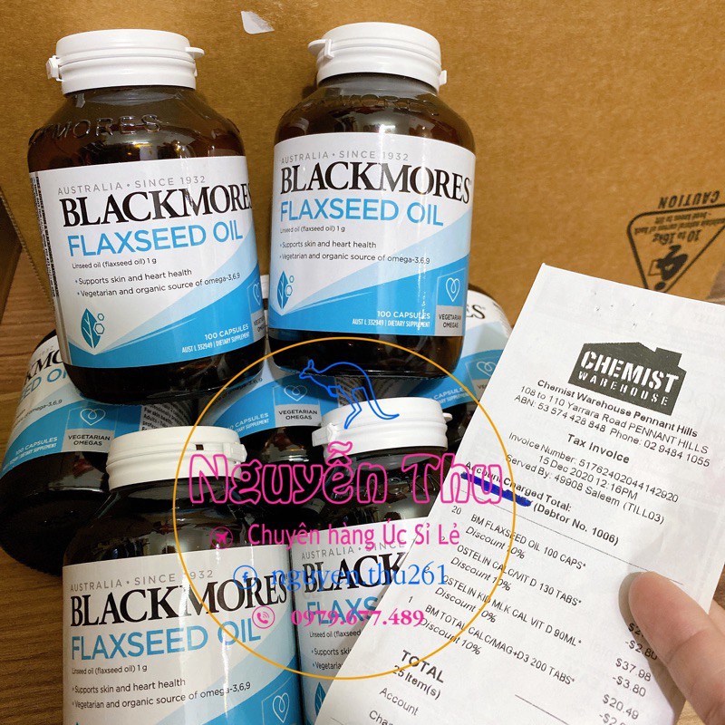 Tinh Dầu Hạt Lanh Blackmores Flaxseed Oil - 100 viên của Úc | BigBuy360 - bigbuy360.vn