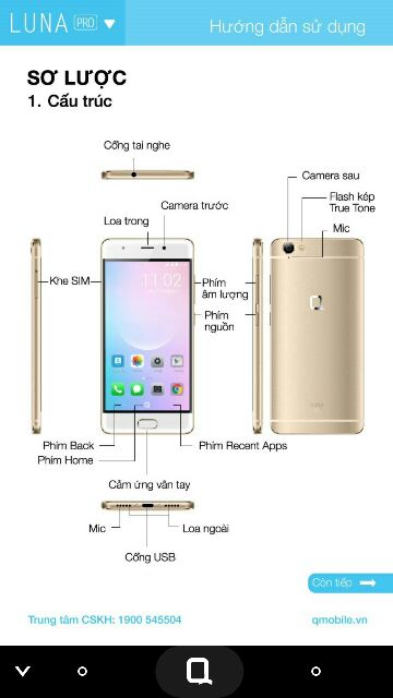 Q-mobile LUNA PRO mạng 4G thẻ nhớ 16G