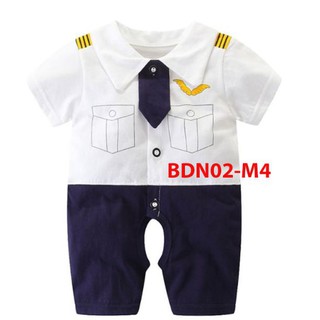 [Bodysuit Xuất Khẩu] Body ngắn dễ thương cho bé trai BDN02